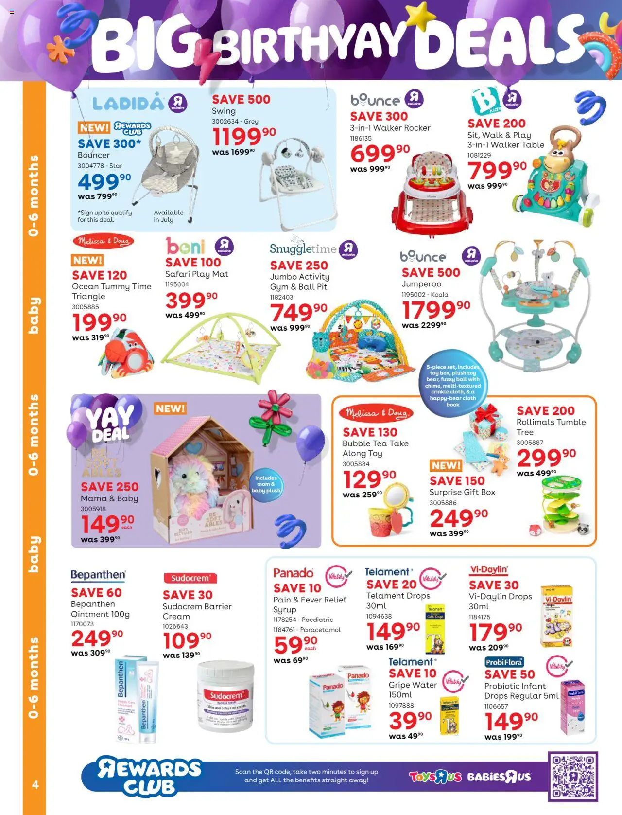 Babies R Us Specials │ valid from 19.06.2025 | Page: 4 | Products: Tea, Cream, Syrup, Water