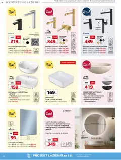 Komfort Gazetka od 16.07.2025 | Strona: 24 | Produkty: Baterie, Umywalka, Lustro