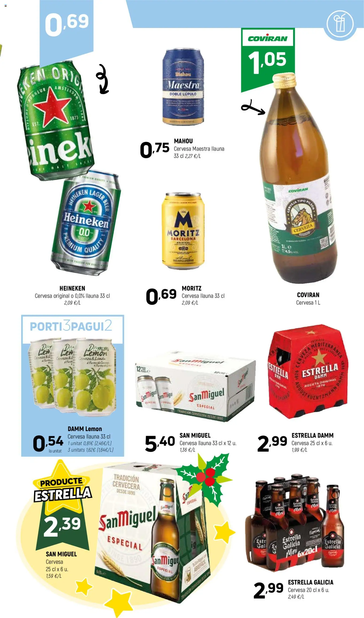 Coviran - Barcelona │ válido desde el 18.11.2025 | Página: 19 | Productos: Cerveza, Σπανάκι