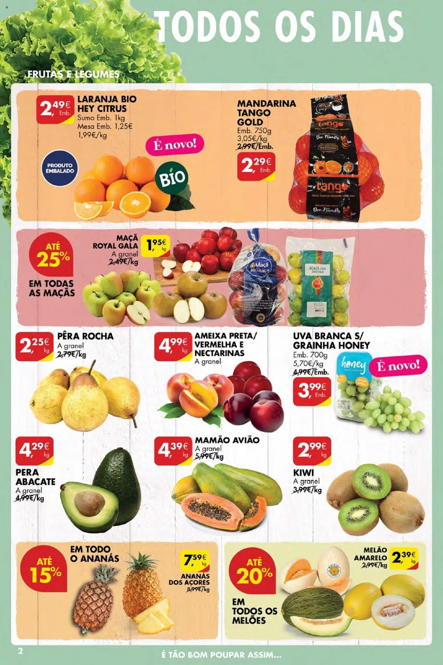 Pingo Doce Poupe Esta Semana Açores │ válido de 05.03.2026 | Página: 2 | Produtos: Mesa, Sumo, Melão, Mamão
