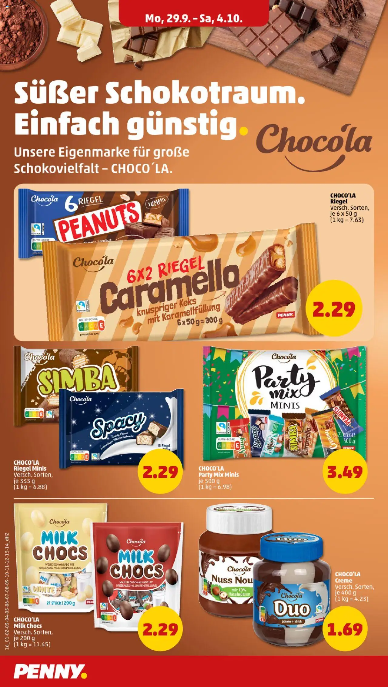 Penny Prospekt 	 – gültig ab 29.09.2025 | Seite: 18 | Produkte: Milch, Schokolade, Creme