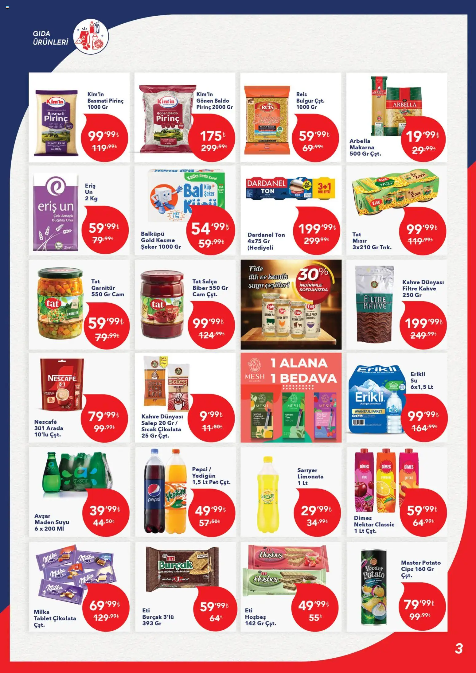 Kim Market Katalog - Marmara Insert - 15.12.2025 tarihinden itibaren geçerlidir | Sayfa: 3 | Ürünler: Şeker, Makarna, Biber, Maden suyu