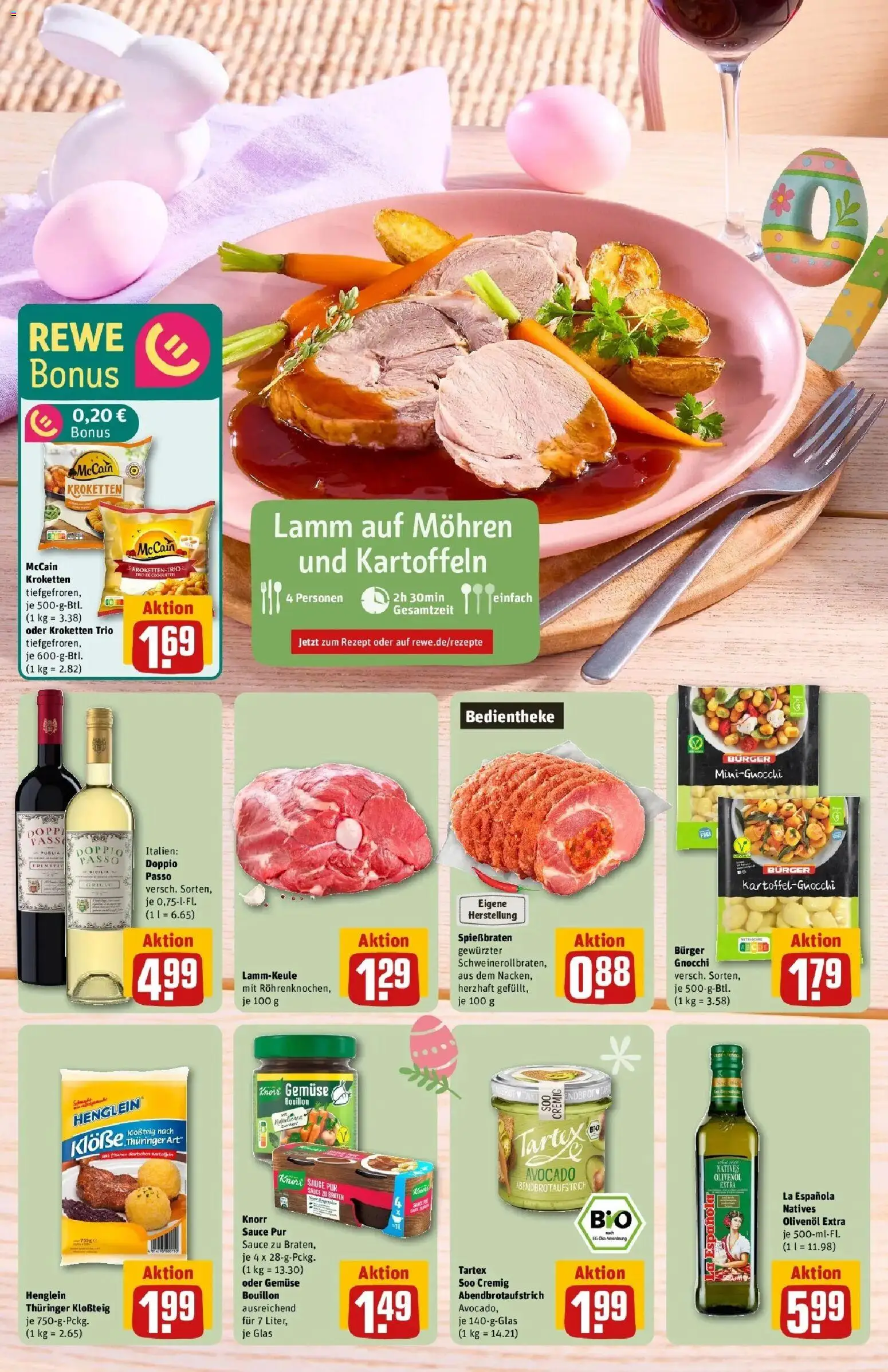 Rewe Prospekt Kiel	 – gültig ab 30.03.2026 | Seite: 6 | Produkte: Burger, McCain, Mohren, Kartoffeln