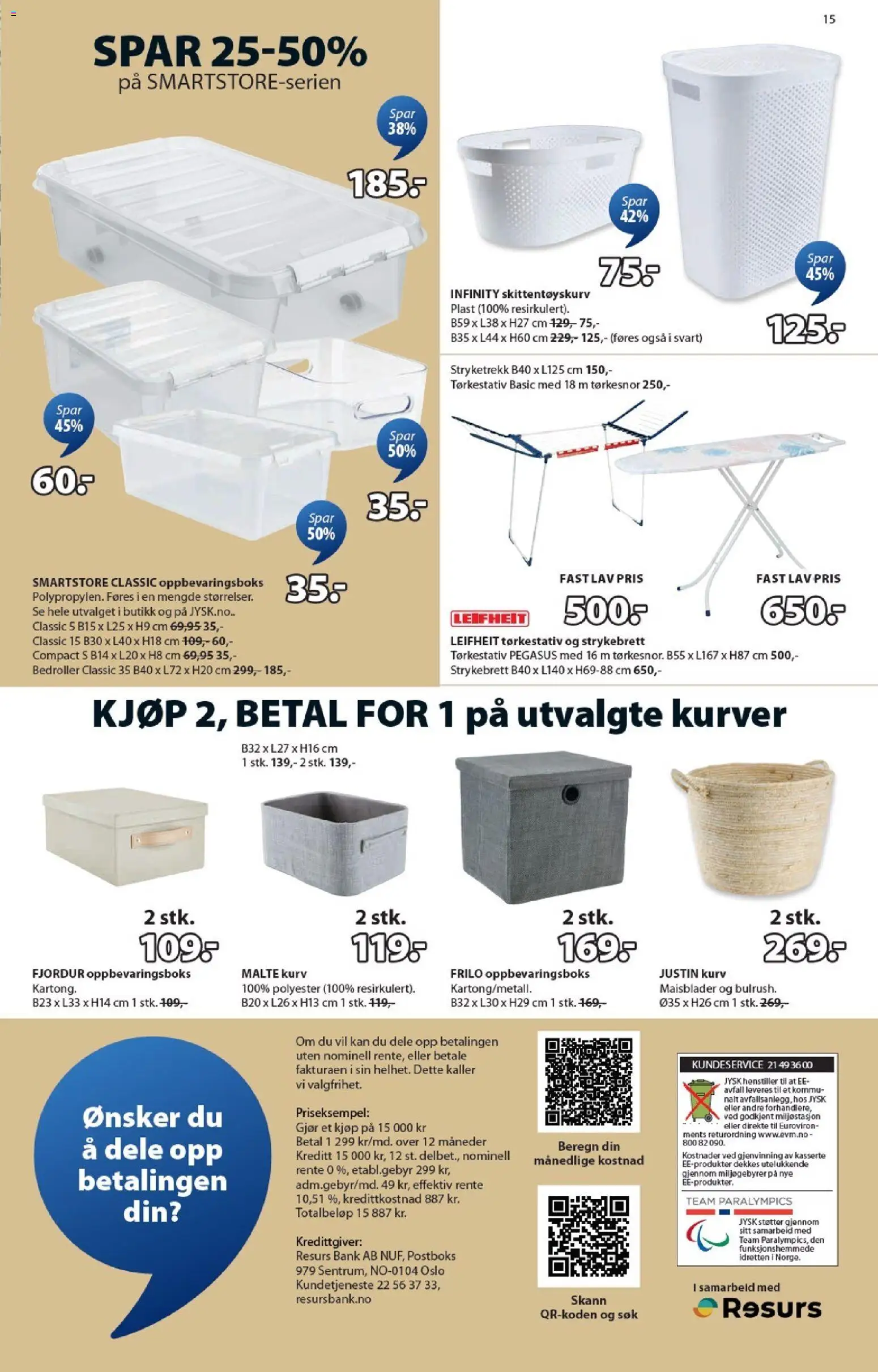 {H1} | Side: 15 | Produkter: Oppbevaringsboks, Суміш дитяча, Kurv, Skittentøyskurv