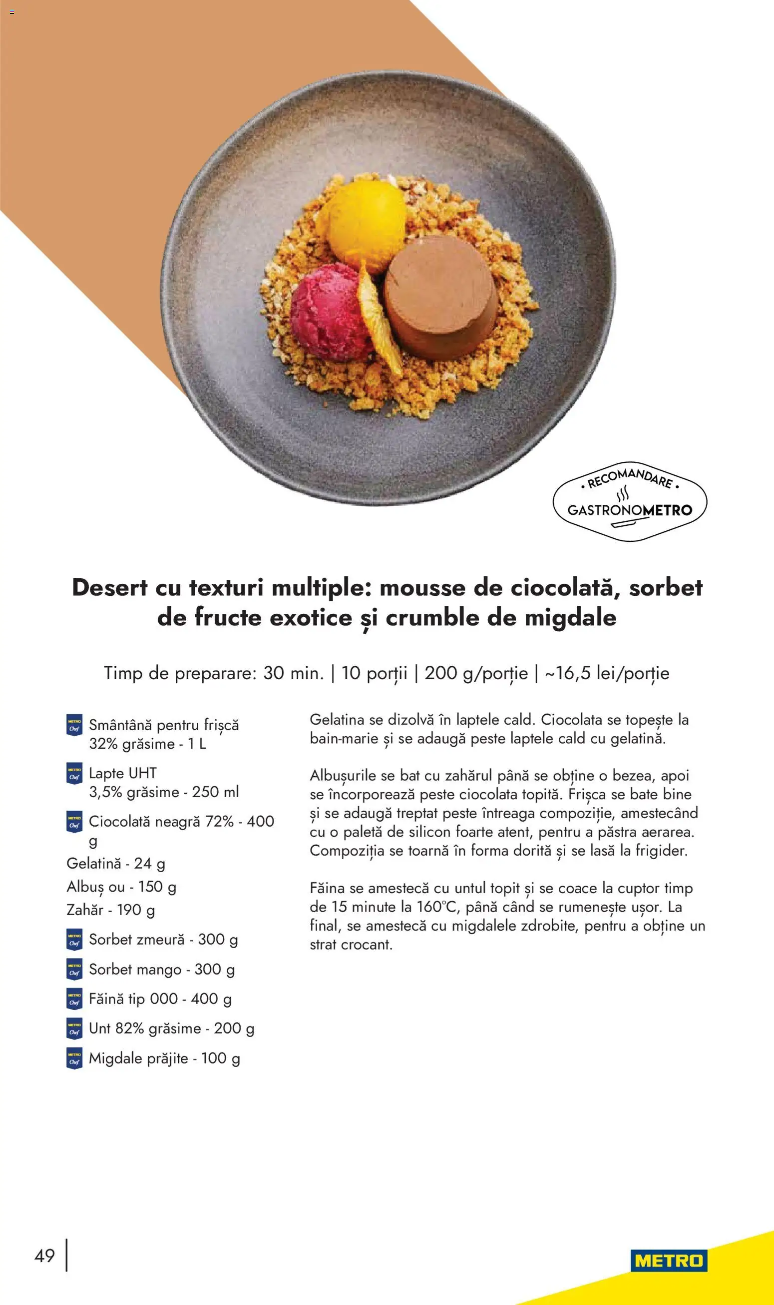 Noul catalog Metro – valabil de la 10.11.2025 | Pagină: 49 | Produse: Cuptor, Pește, Frișcă, Smântână