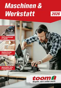 Toom Baumarkt Maschinen & Werkstatt 2026 ab 01.01.2026 gültig