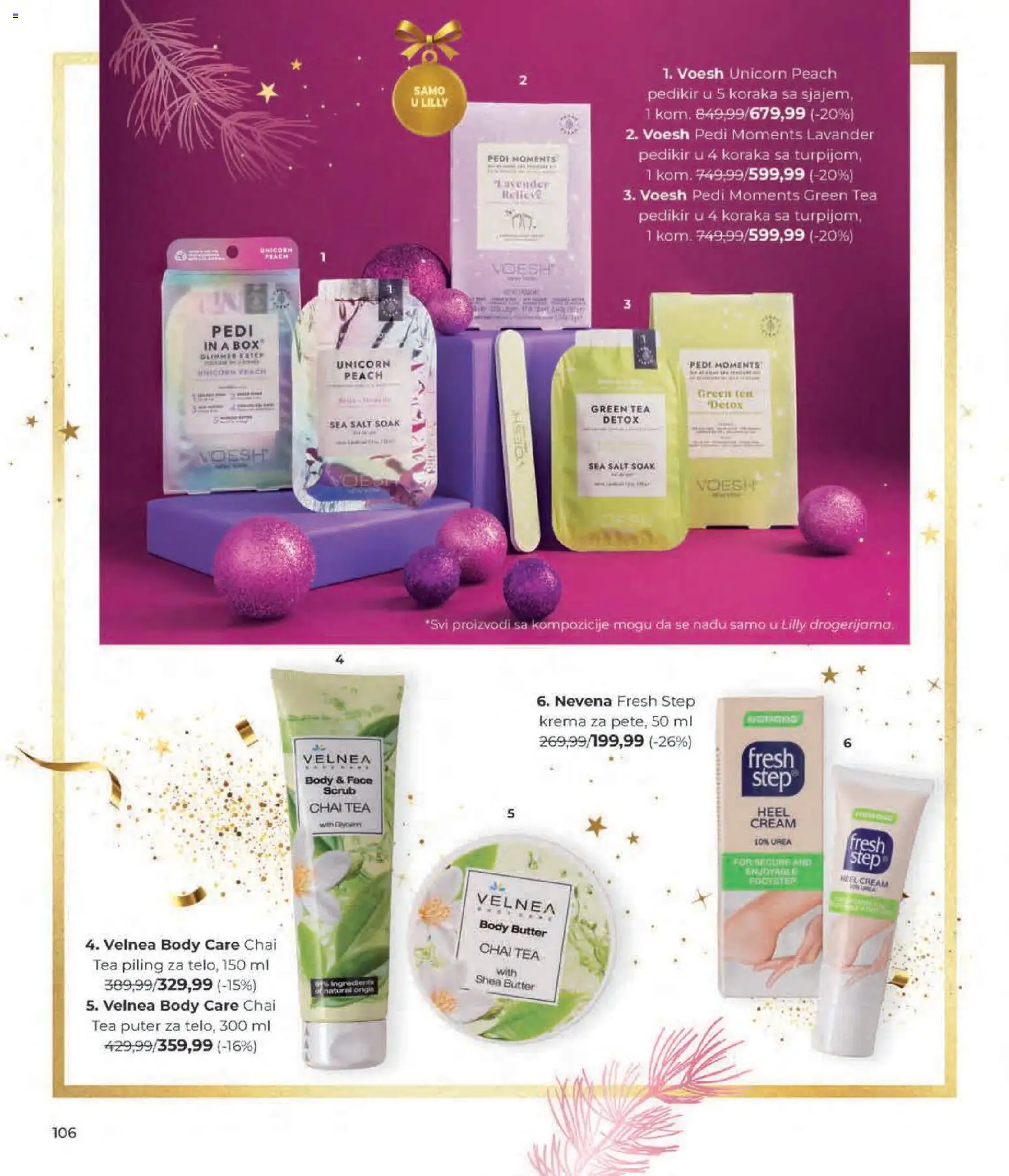 Lilly drogerie katalog - važi od 01.12.2025 | Strana: 106 | Proizvode: Puter, Krema, Piling