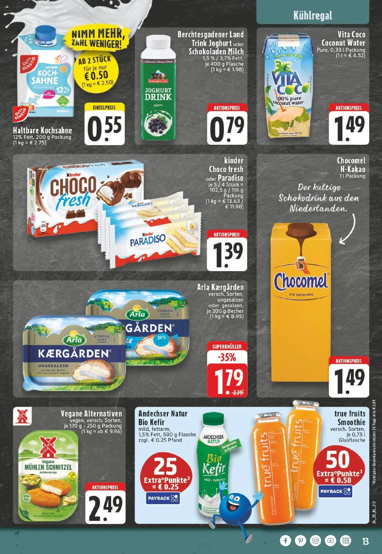 Edeka prospekt Erkrath - Hochdahl	 - gültig ab dem 22.06.2025 | Seite: 15 | Produkte: Kefir, Butter, Joghurt, Sahne