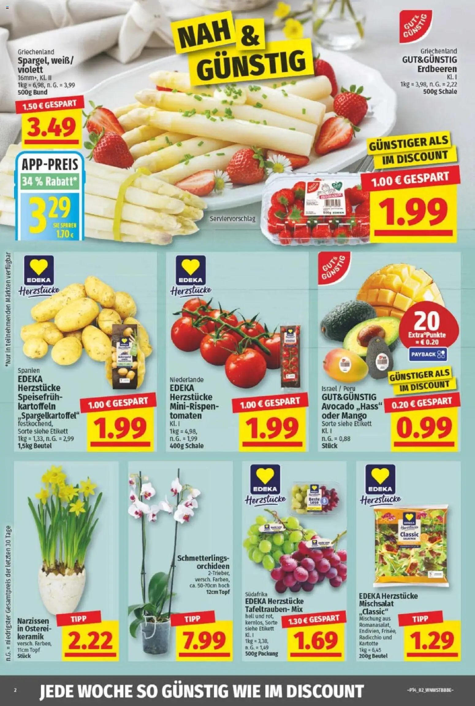 NP Discount Prospekt – gültig ab 30.03.2026 | Seite: 2 | Produkte: Tomaten, Avocado, Mango, Erdbeeren