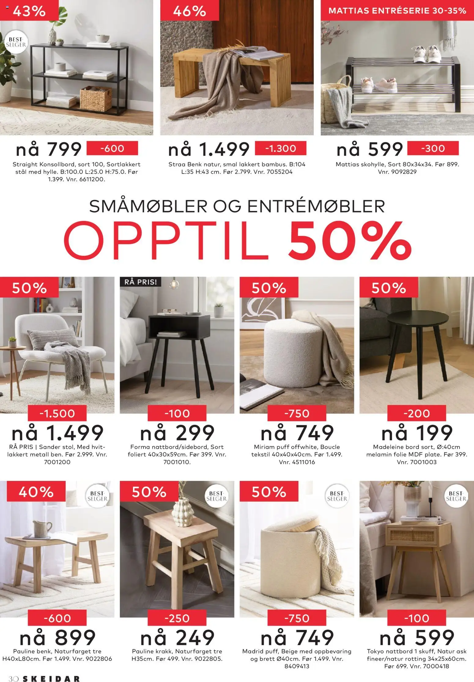 {H1} | Side: 30 | Produkter: Gown, Puff, Суміш дитяча, Nattbord