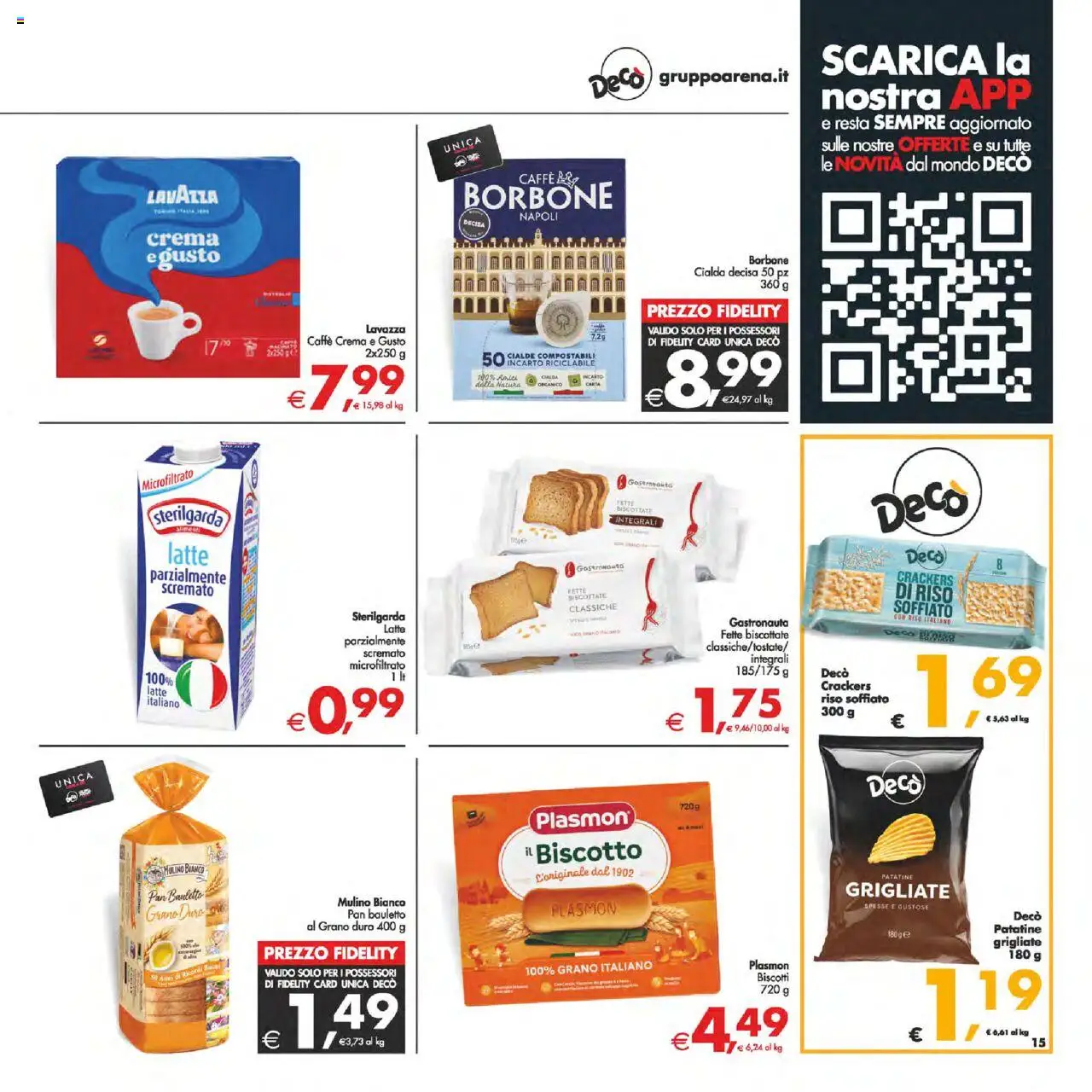 Volantino Decò del 12.08.2025 | Pagina: 15 | Prodotti: Crema, Biscotti, Crackers, Fette biscottate