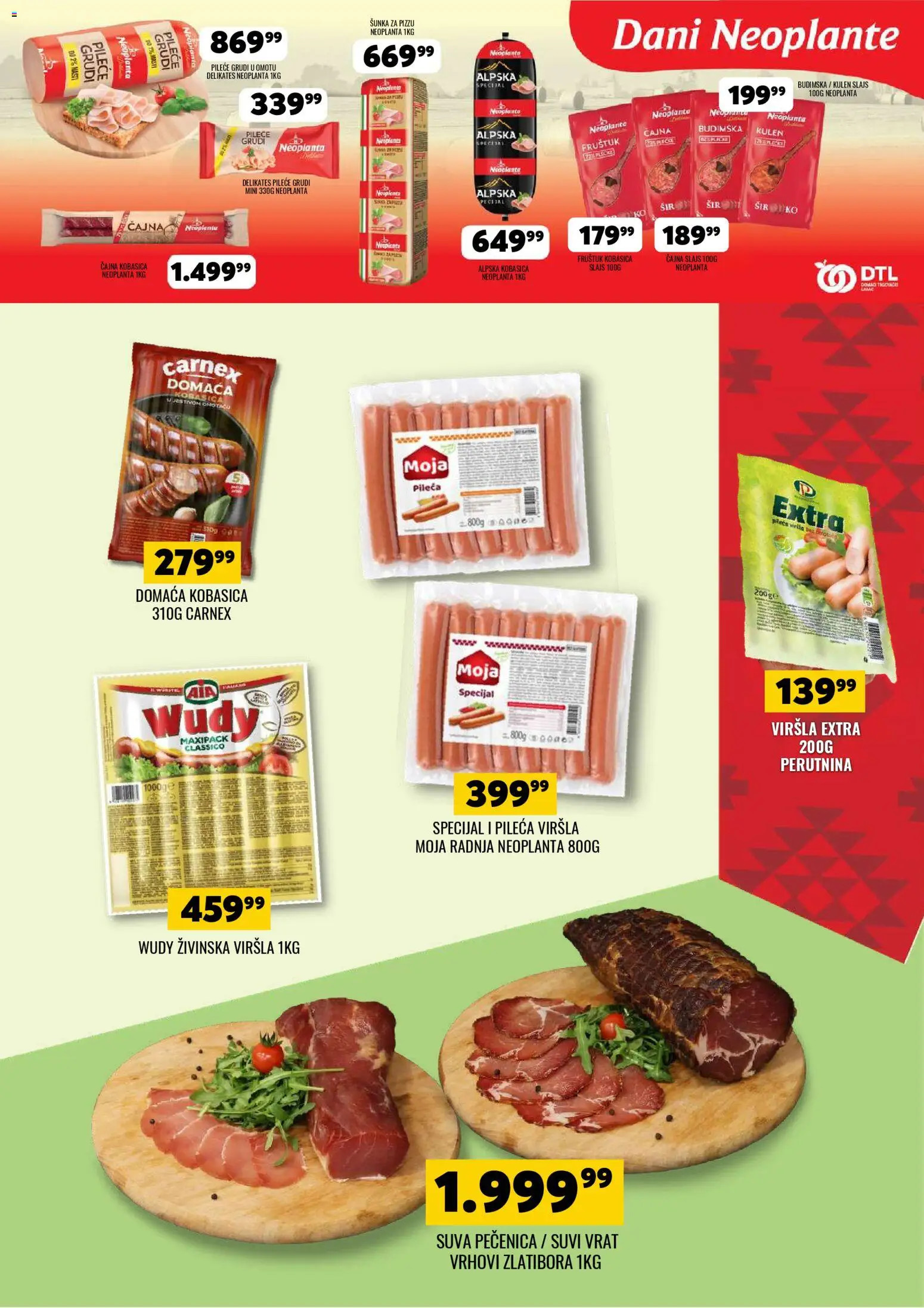 Tekijanka katalog - važi od 08.04.2026 | Strana: 9 | Proizvode: Pileće grudi, Suvi vrat, Sir, Kobasica