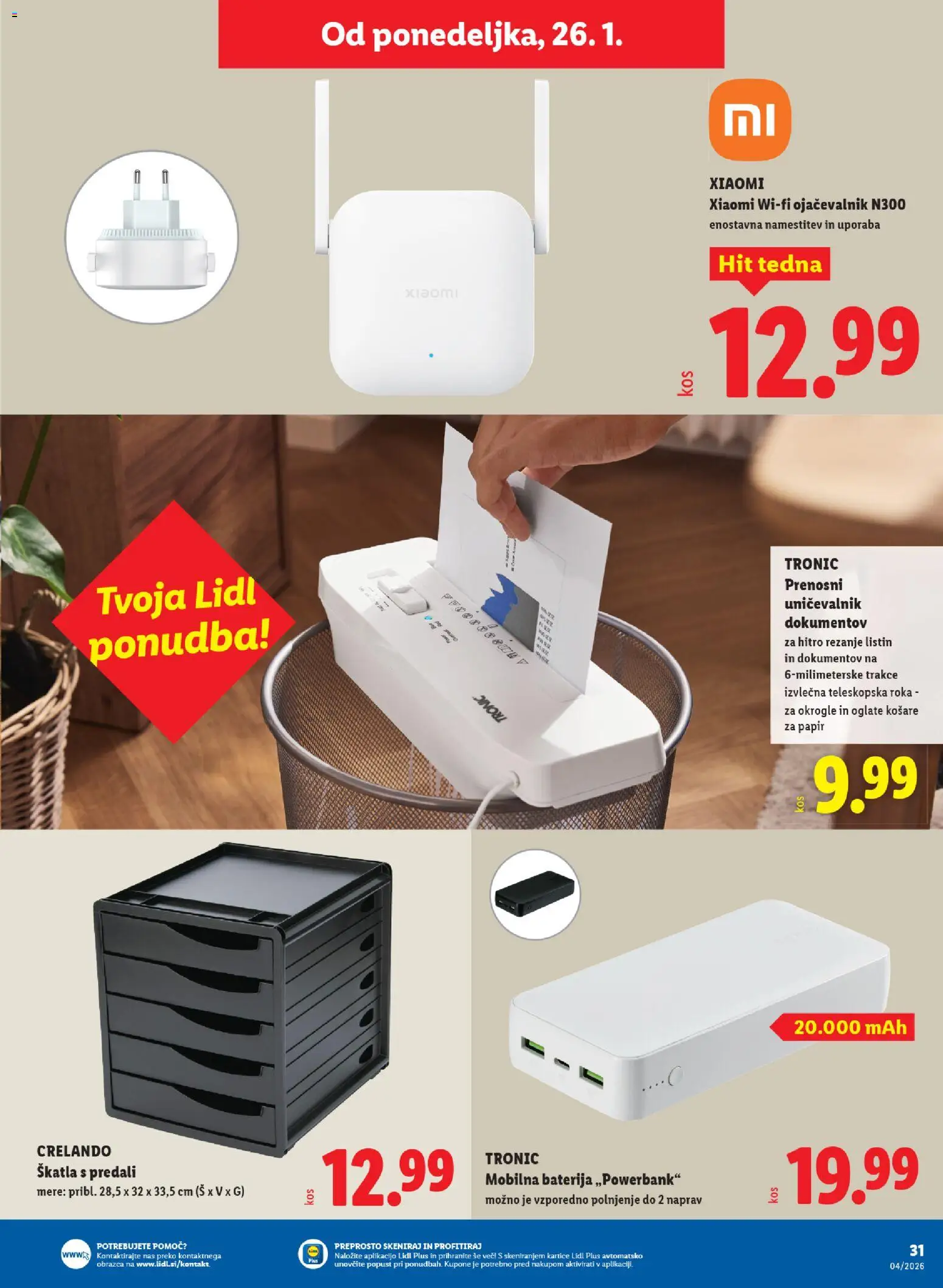 Novi Lidl katalog ponudbe – veljaven od 22.01.2026 | Stran: 47 | Izdelki: Baterija, Skatla