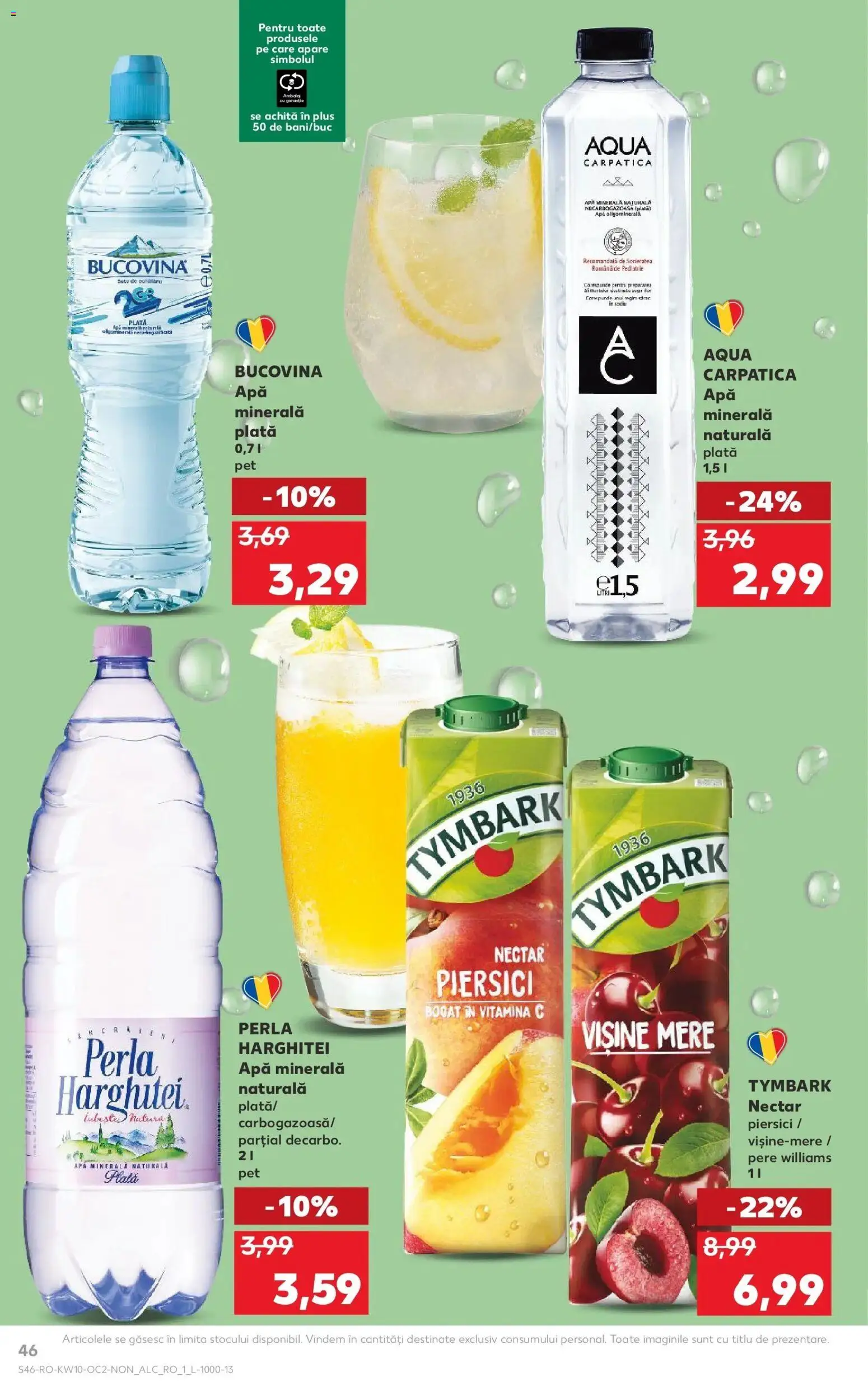 Noul catalog Kaufland – valabil de la 04.03.2026 | Pagină: 46 | Produse: Yazı tahtası kalemi, Mere, Apă