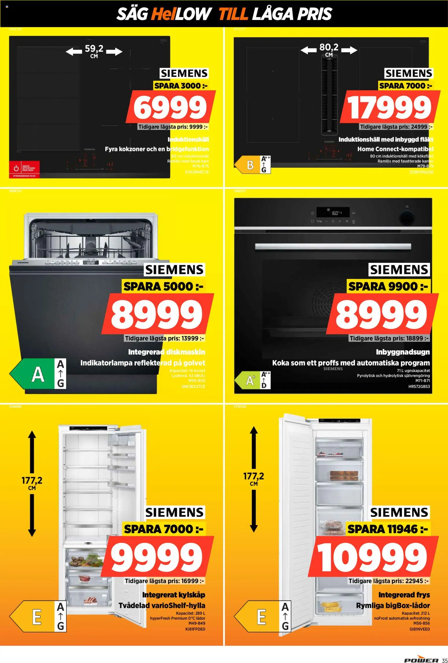 Power reklamblad aktuell från 02.08.2026 | Sida: 35 | Produkter: Diskmaskin, Köksfläkt, Såg, Kuvert