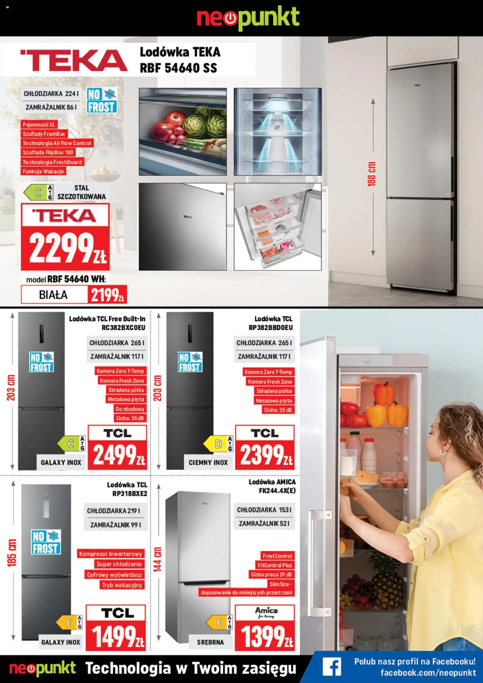 Neopunkt gazetka od 16.03.2026 | Strona: 5 | Produkty: Lodówka, Półka