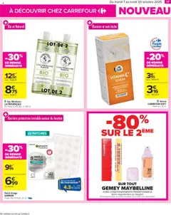 Carrefour - Prévisualisation de Carrefour catalogue toutes en beauté valide à partir de 07.10.2025 | Page: 19 | Produits: Serum, Fond de teint, Eau micellaire