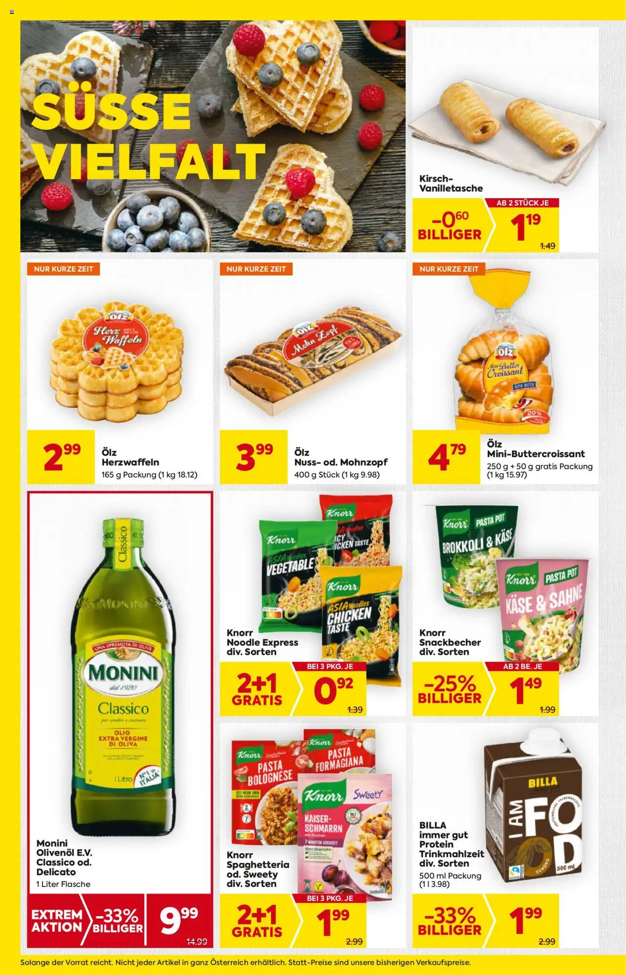 Billa AT akciós ujság - amely érvényes a következő dátumtól: 07.08.2025 | Oldal: 10 | Termékek: Croissant, Protein, Brokkoli