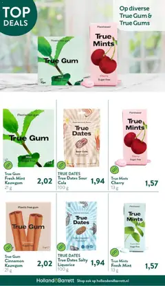 Holland & Barrett folder - Voorbeeld van een folder van Holland & Barrett, geldig van 12.03.2026 | Pagina: 8 | Producten: Gum, Kauwgom