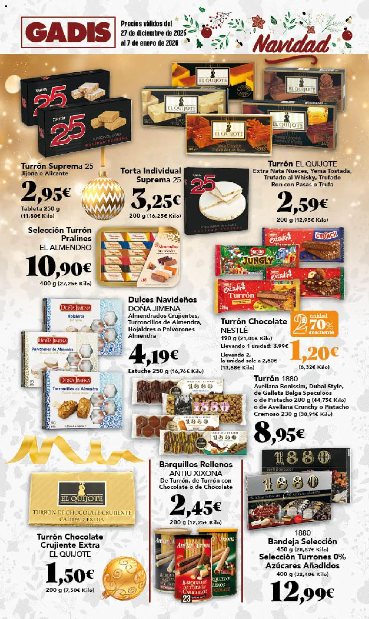 Gadis - folleto │ válido desde el 27.12.2025 | Página: 23 | Productos: Ron, Chocolate, Bandeja, Mesa