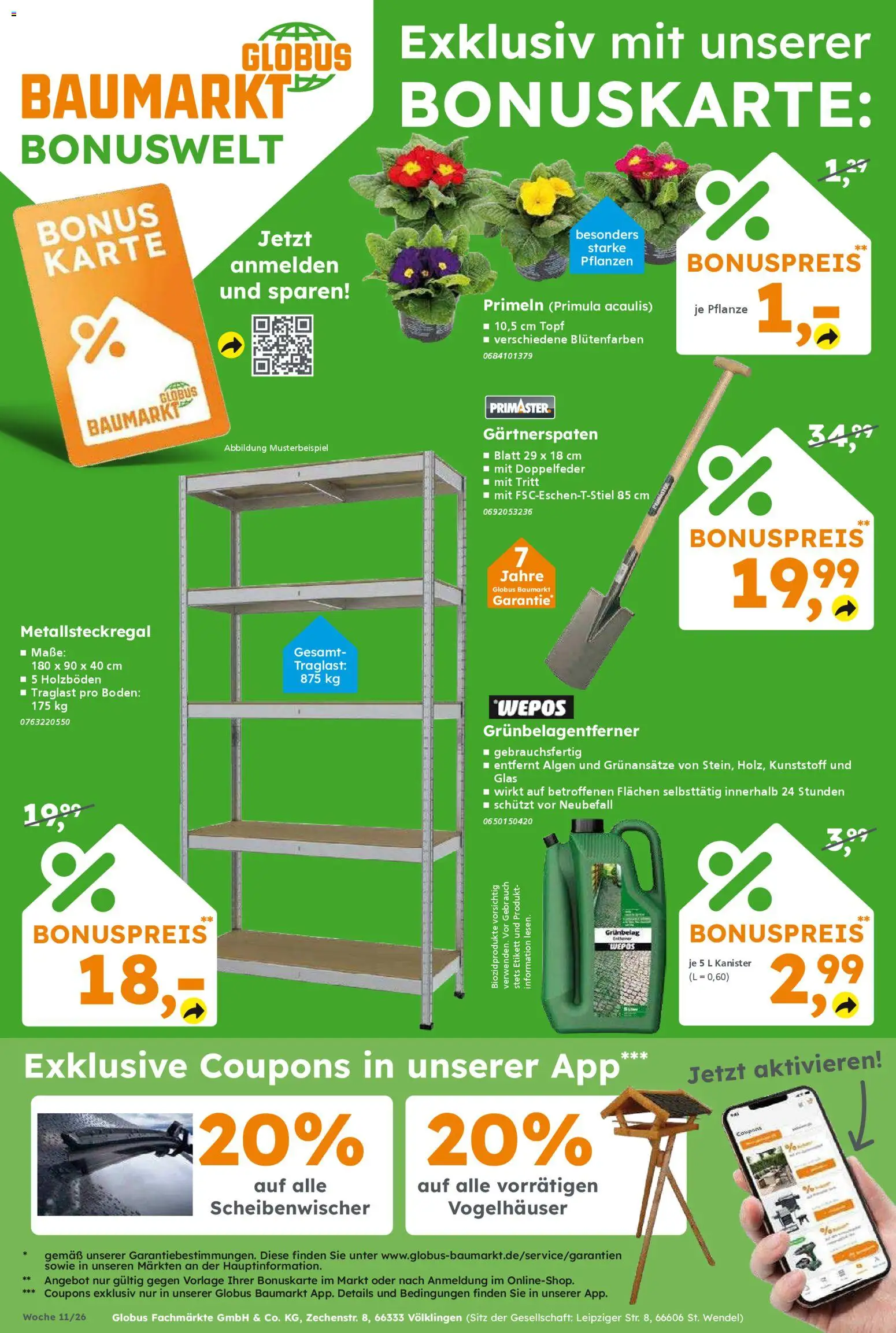 Globus Baumarkt Prospekt 	 – gültig ab 09.03.2026 | Seite: 16