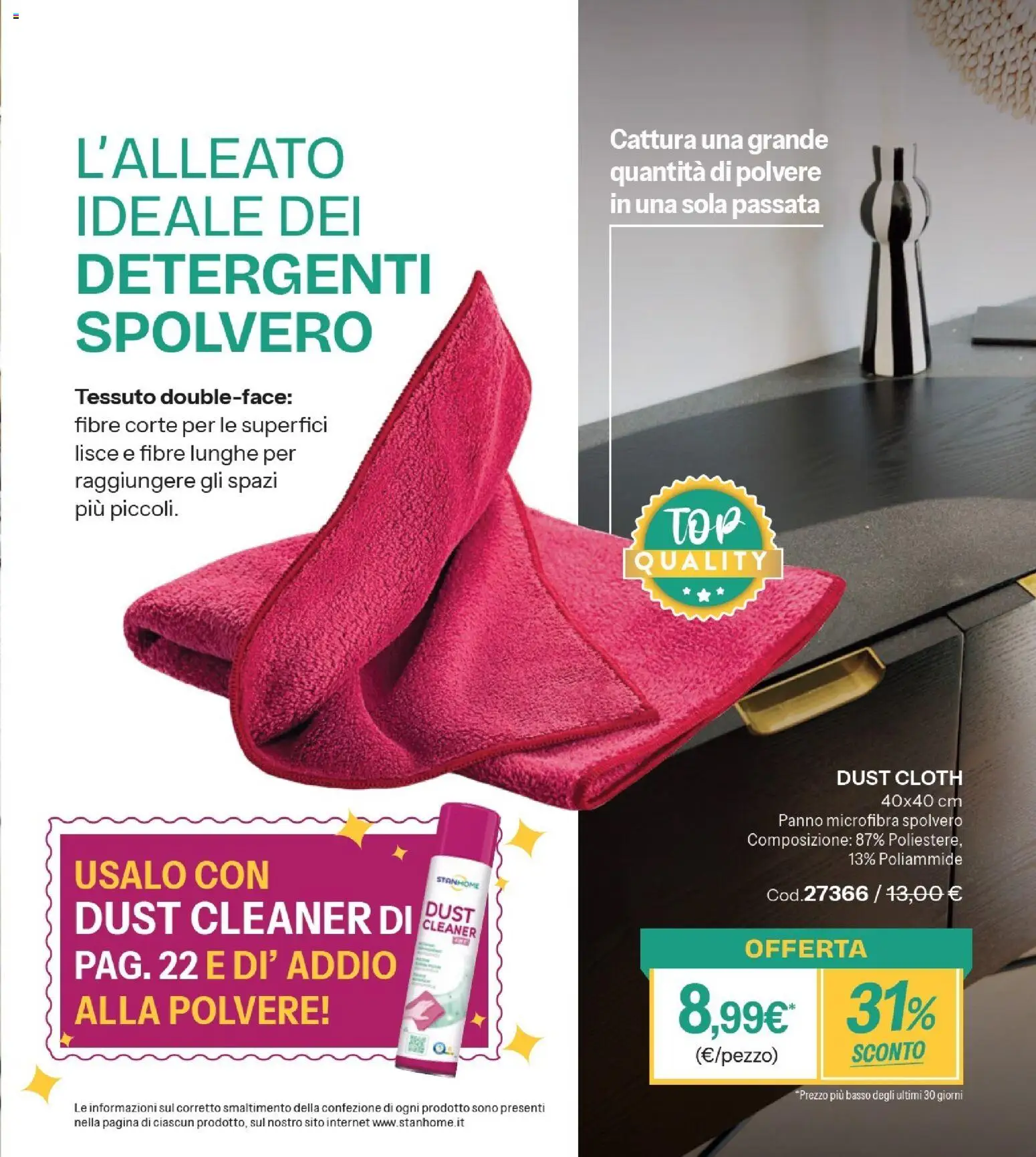 Volantino Stanhome del 21.04.2026 | Pagina: 21 | Prodotti: Panno microfibra