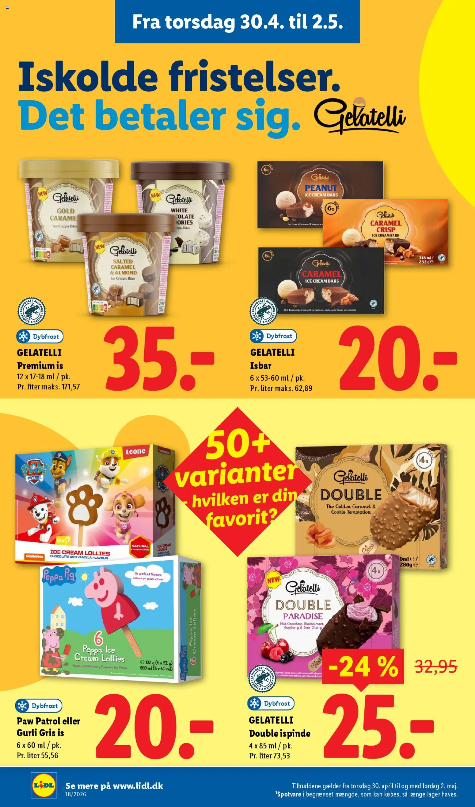Lidl tilbudsavis – gyldig fra 26.04.2026 | Side: 36 | Produkter: Is, Cherry, Søm
