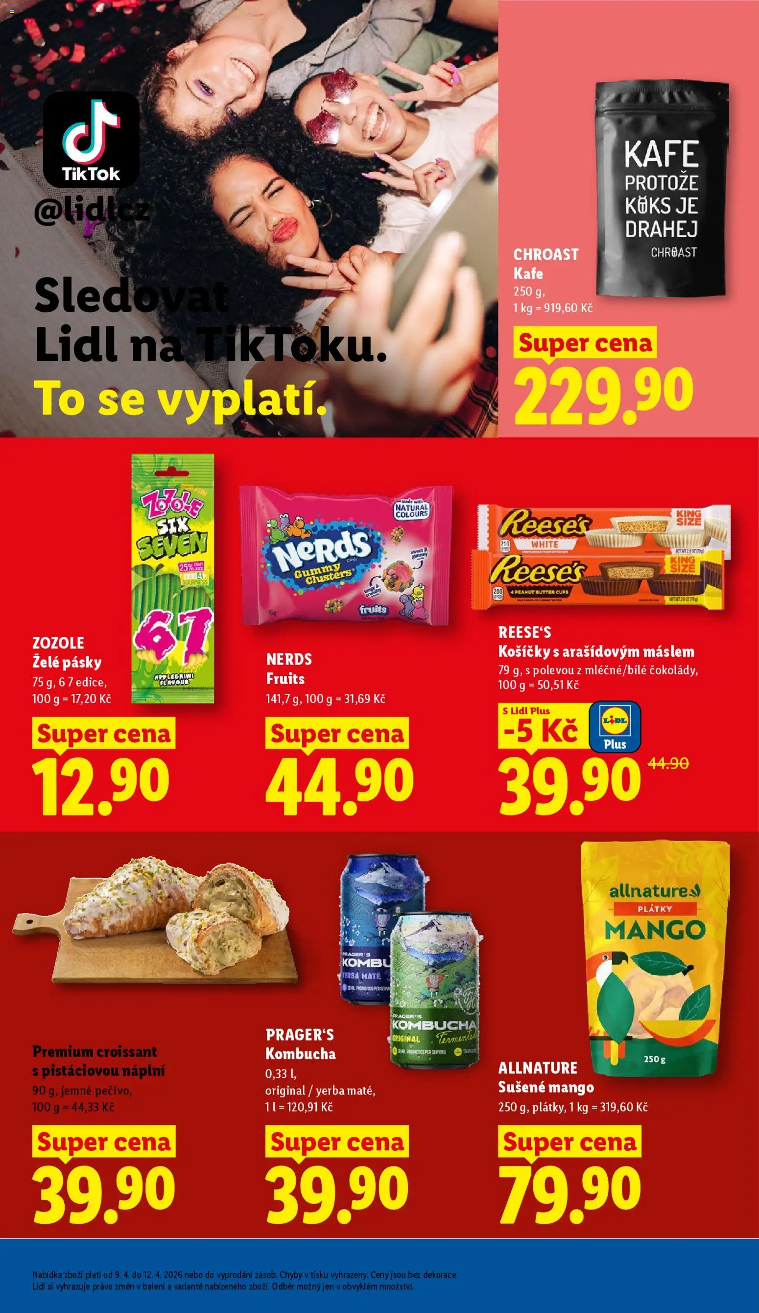 Lidl leták od 09.04.2026 | Strana: 23 | Produkty: Reese's, Mango, Kombucha, Kafe
