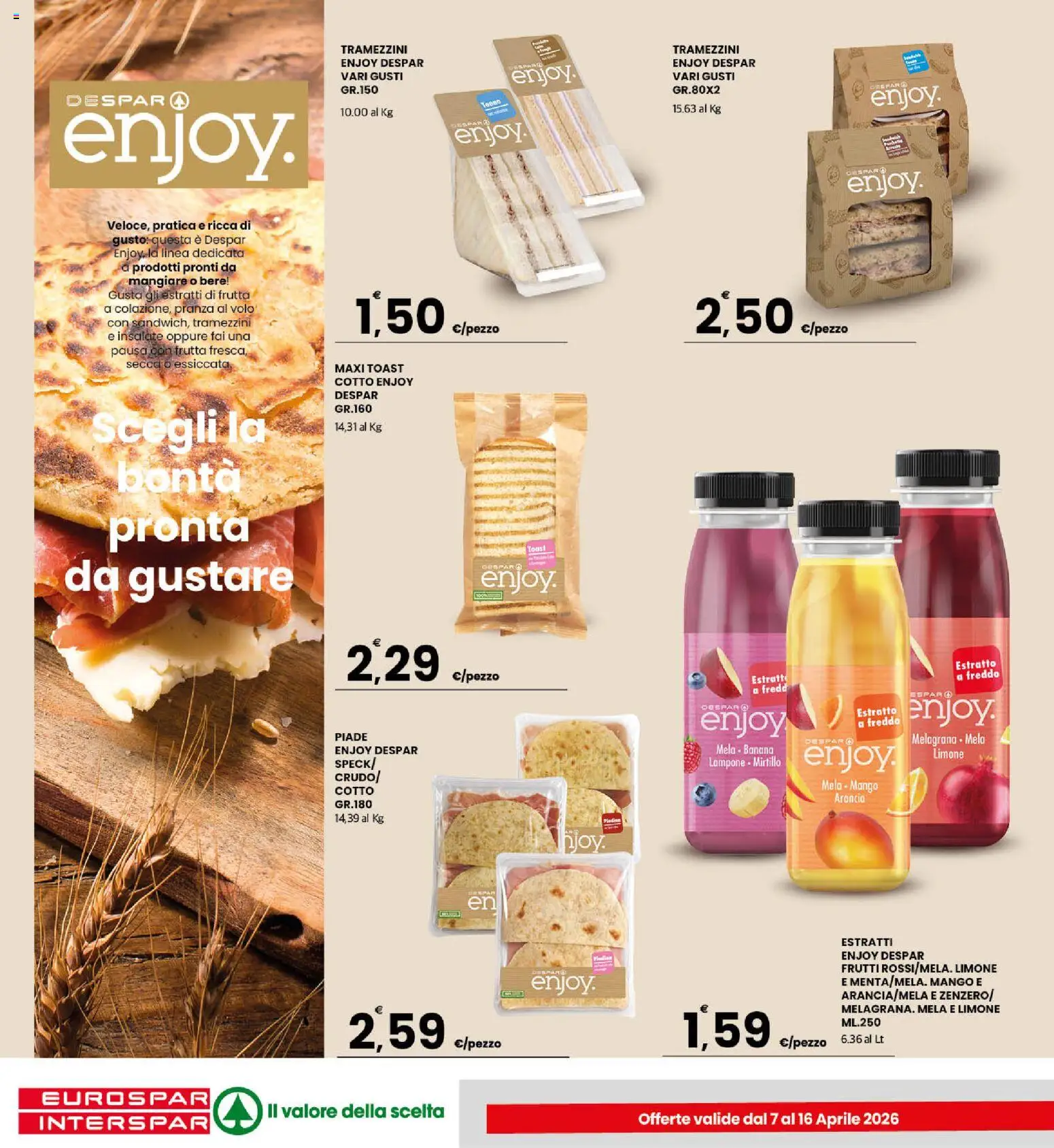 Volantino Eurospar del 07.04.2026 | Pagina: 13 | Prodotti: Frutta, Limone, Lampone, Arancia