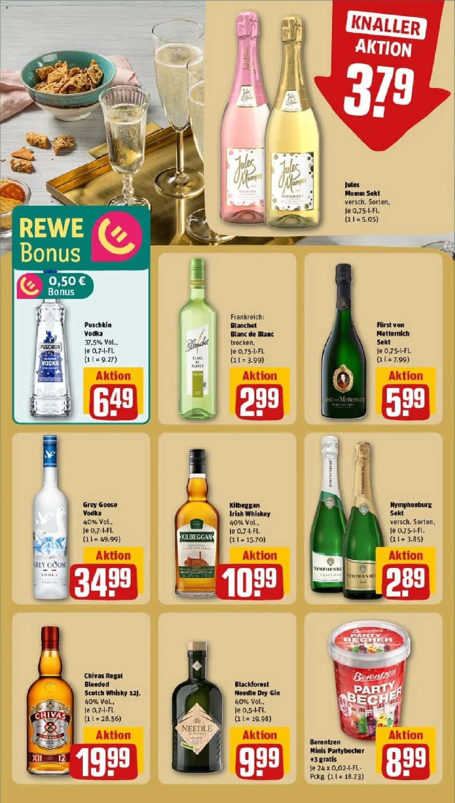 Rewe prospekt Bad Griesbach	 – gültig ab 26.10.2025 | Seite: 22 | Produkte: Mumm sekt, Regal, Whiskey, Berentzen
