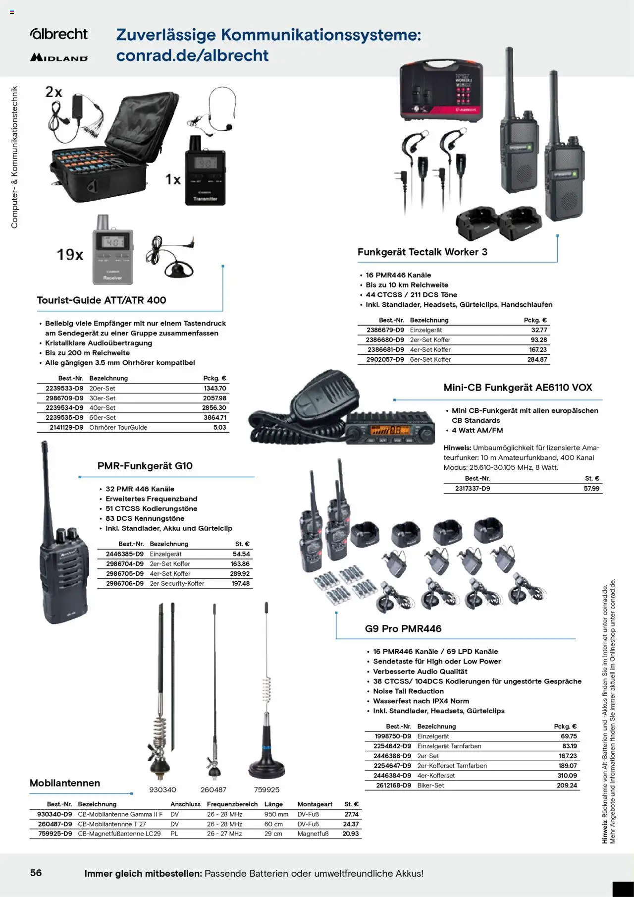 Conrad - Markenkatalog - gültig ab dem 25.08.2025 | Seite: 58 | Produkte: Batterien, Receiver, Koffer, Audio