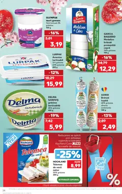 Ofertele Kaufland valabile de la 25.03.2026 | Pagină: 24 | Produse: Bahçe aydınlatması, Ciuperci, Brânză, Smântână