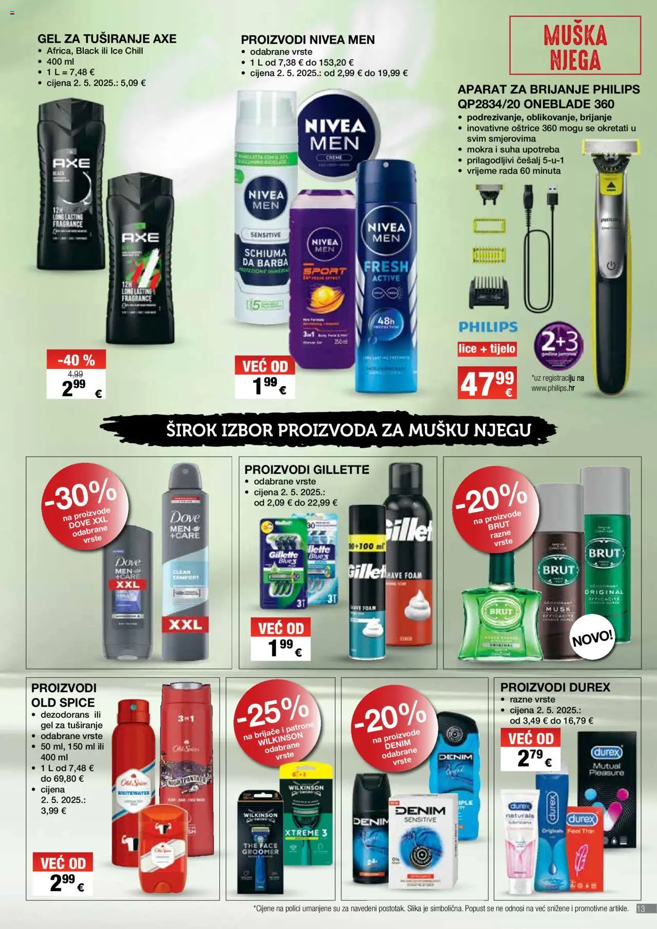 Spar katalog | vrijedi od 23.10.2025 | Stranica: 13 | Proizvodi: Dezodorans, Dove, Old Spice, Axe