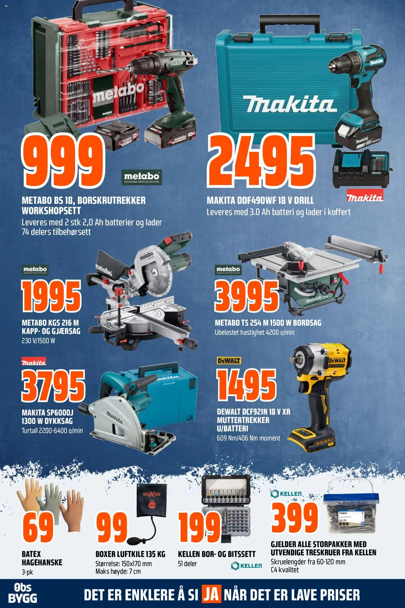 {H1} | Side: 23 | Produkter: Drill, Gjærsag, Сантехнічне кріплення, Batteri