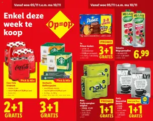 Coca-Cola Frisdrank, regular of zero, vanaf € 13,89 tot € 13,99 per pack, 3 x 6 x 1,5 l - Voorbeeld van een folder van Lidl, geldig van 05.11.2025 | Pagina: 12