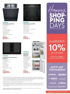 Pfister Aktionen ab 26.08.2025 | Seite: 11 | Produkte: Geschirrspüler, Gewicht, Einbauküche, Bosch
