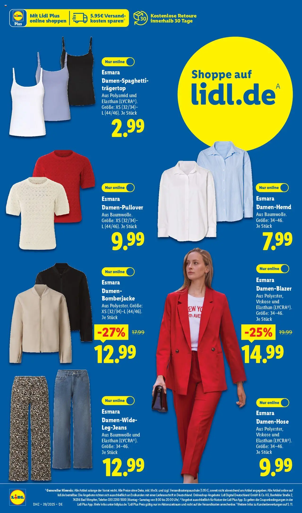Lidl Prospekt Zossen – gültig ab 22.09.2025 | Seite: 30 | Produkte: Bomberjacke, Bad, Telefon