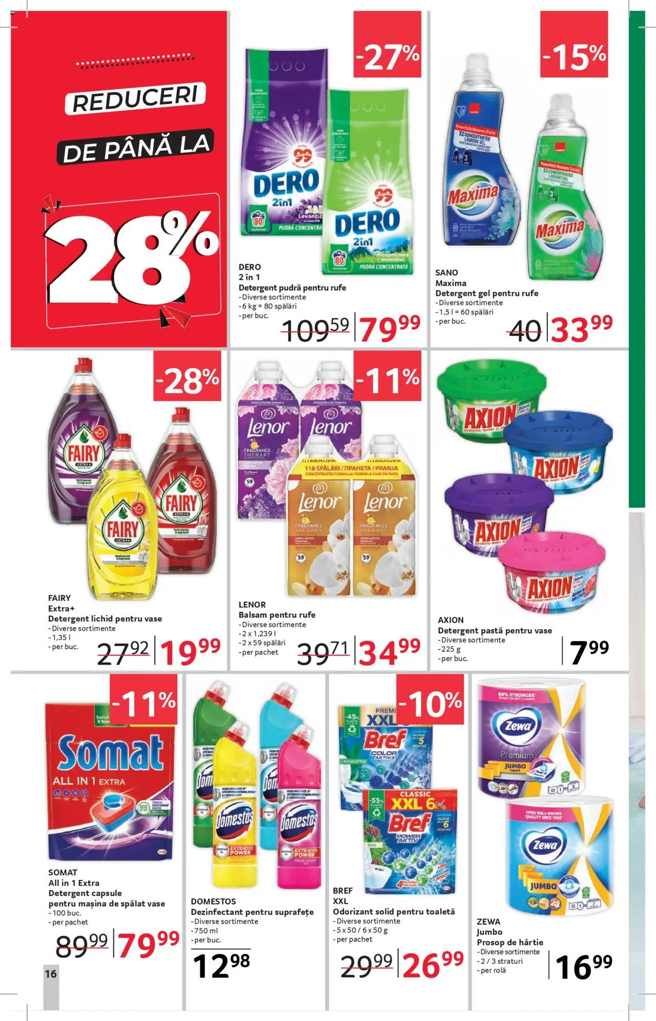 Catalog Selgros - Magazine Mici – valabil de la 25.07.2025 | Pagină: 16 | Produse: Mașină De Spălat Vase, Pudră, Balsam, Detergent