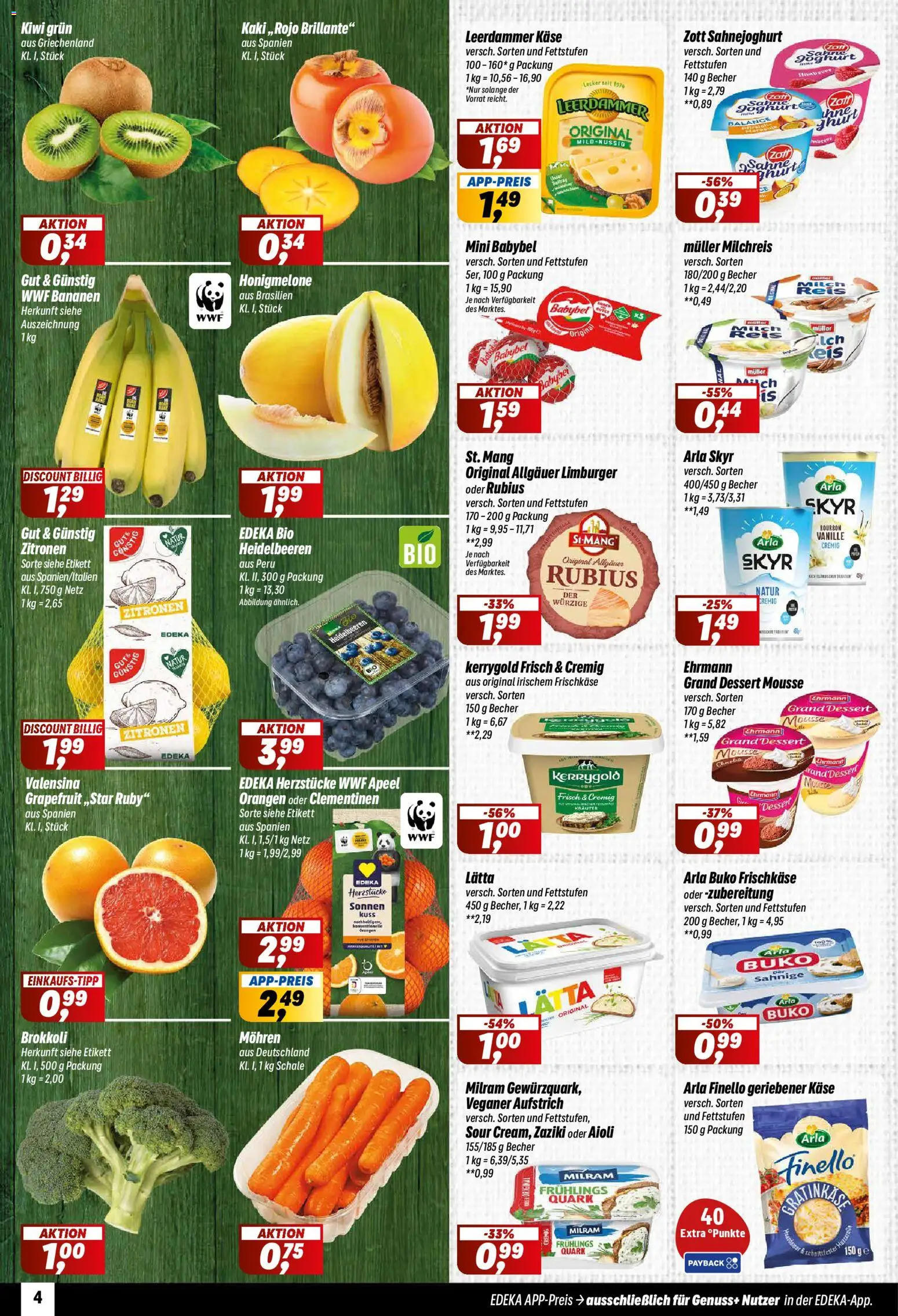 Simmel Prospekt 	 – gültig ab 24.11.2025 | Seite: 4 | Produkte: Orangen, Arla skyr, Grapefruit, Lätta