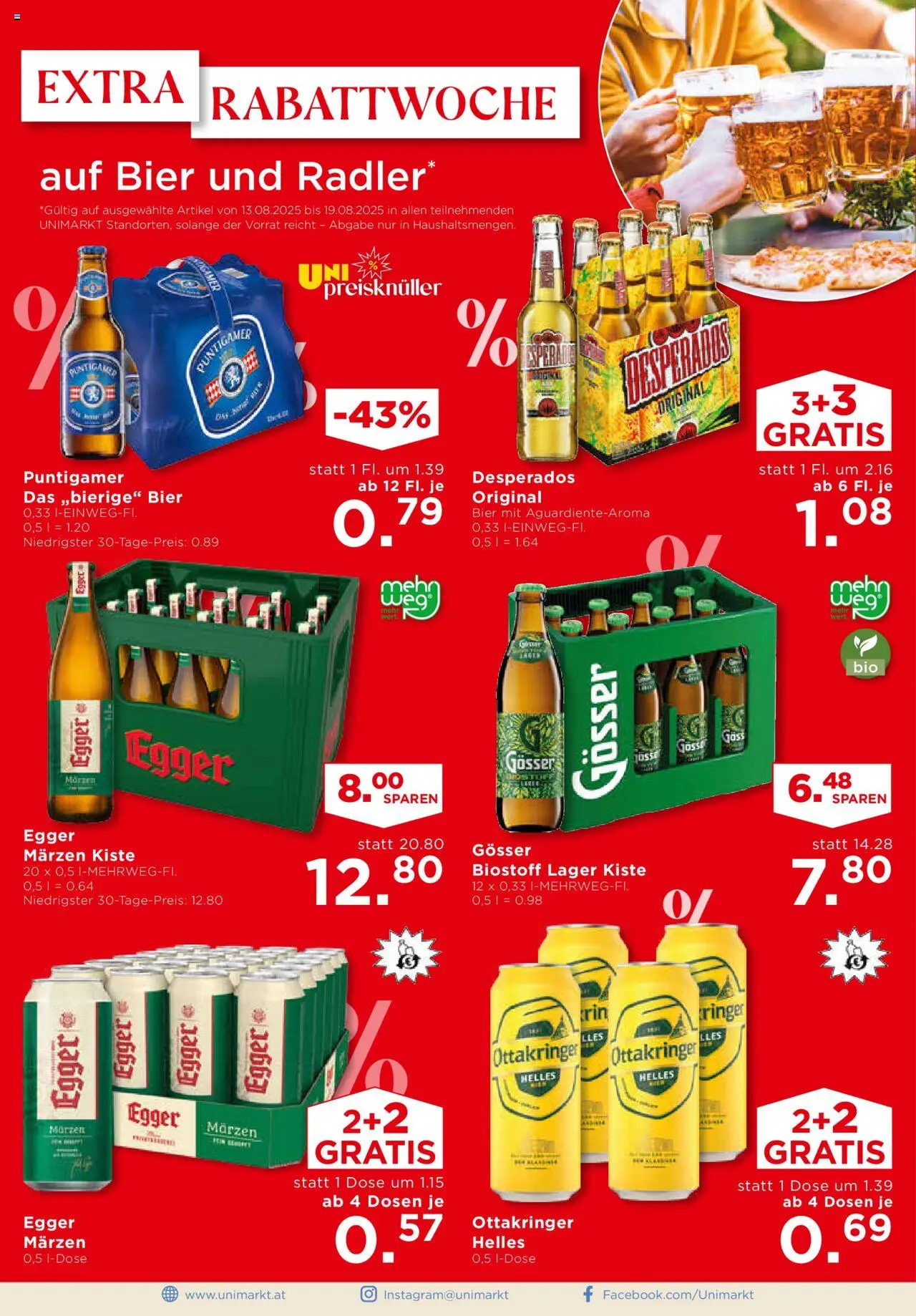 Unimarkt Süd gültig ab 13.08.2025 | Seite: 4 | Produkte: Bier