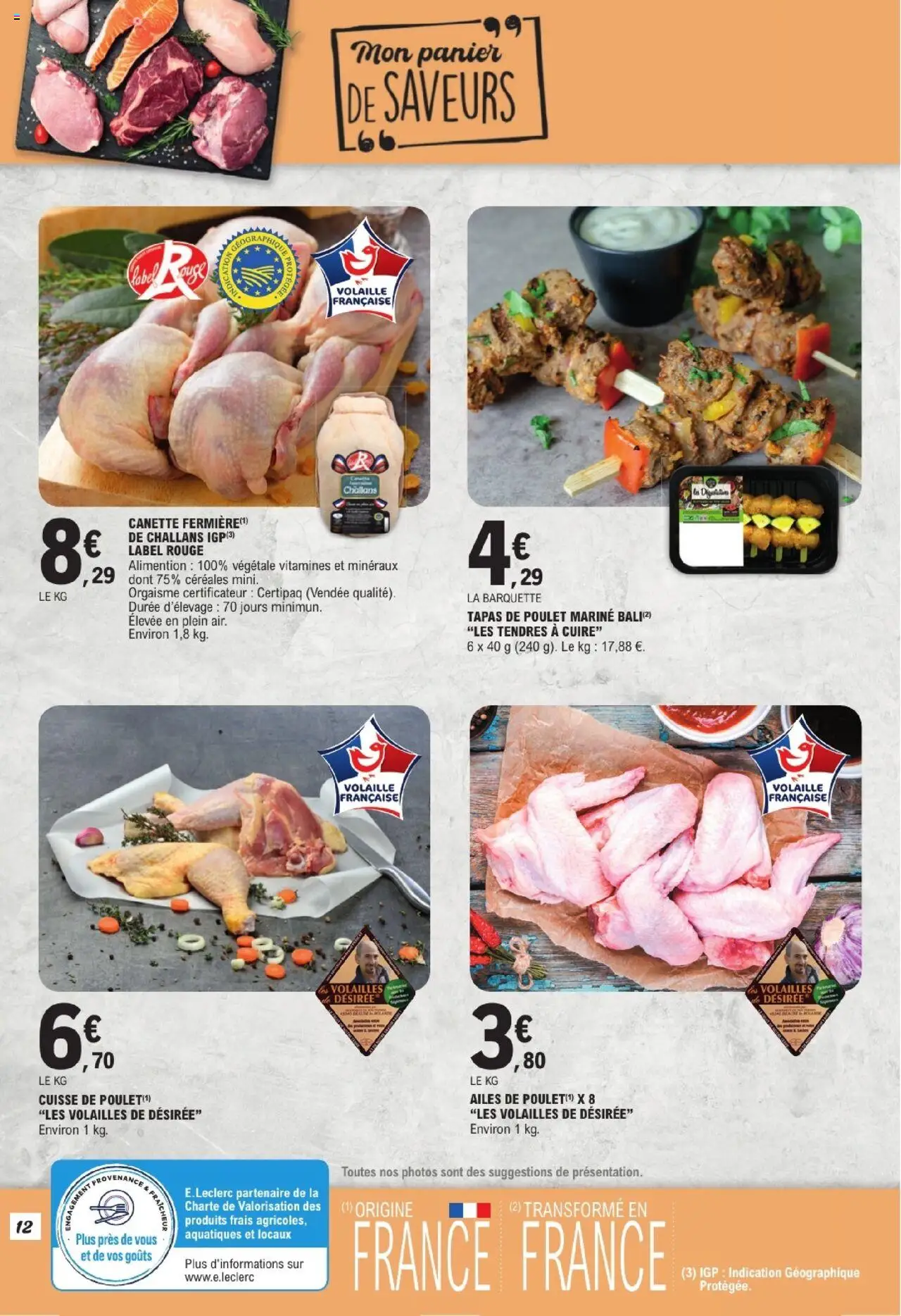  | Page: 12 | Produits: Volaille, Panier, Céréales