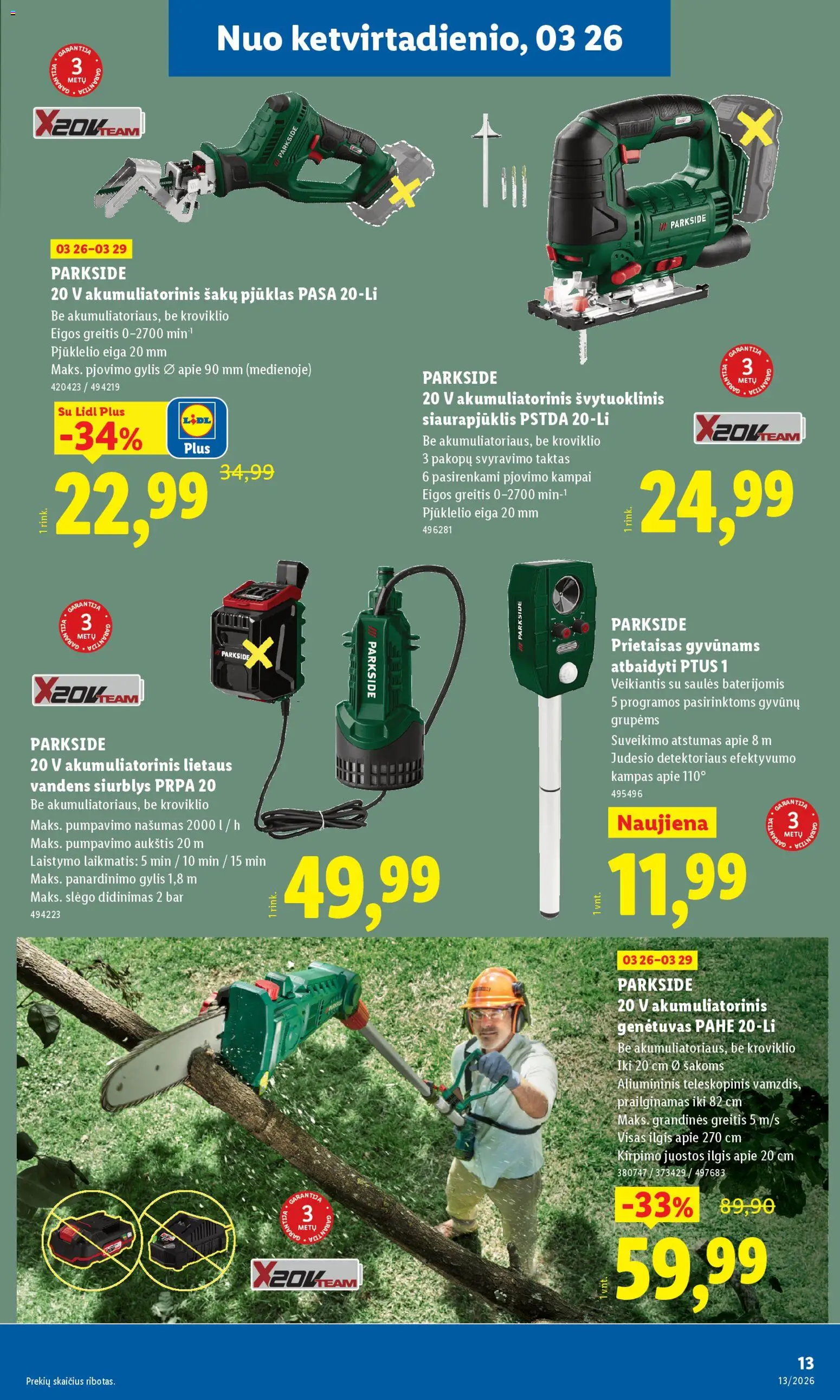 LIDL akcijos nuo 23.03.2026 | Puslapis: 13