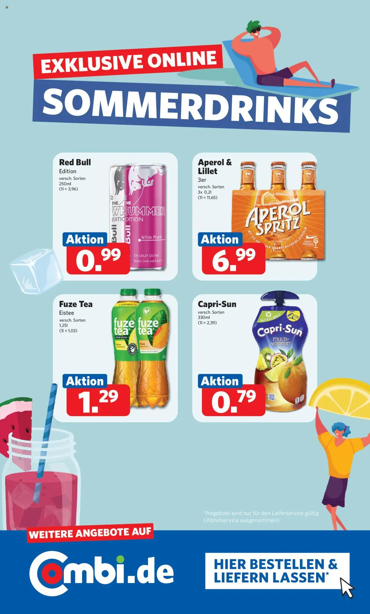 Combi Prospekt 	 - gültig ab dem 28.07.2025 | Seite: 24 | Produkte: Fuze tea, Energy, Aperol, Eis