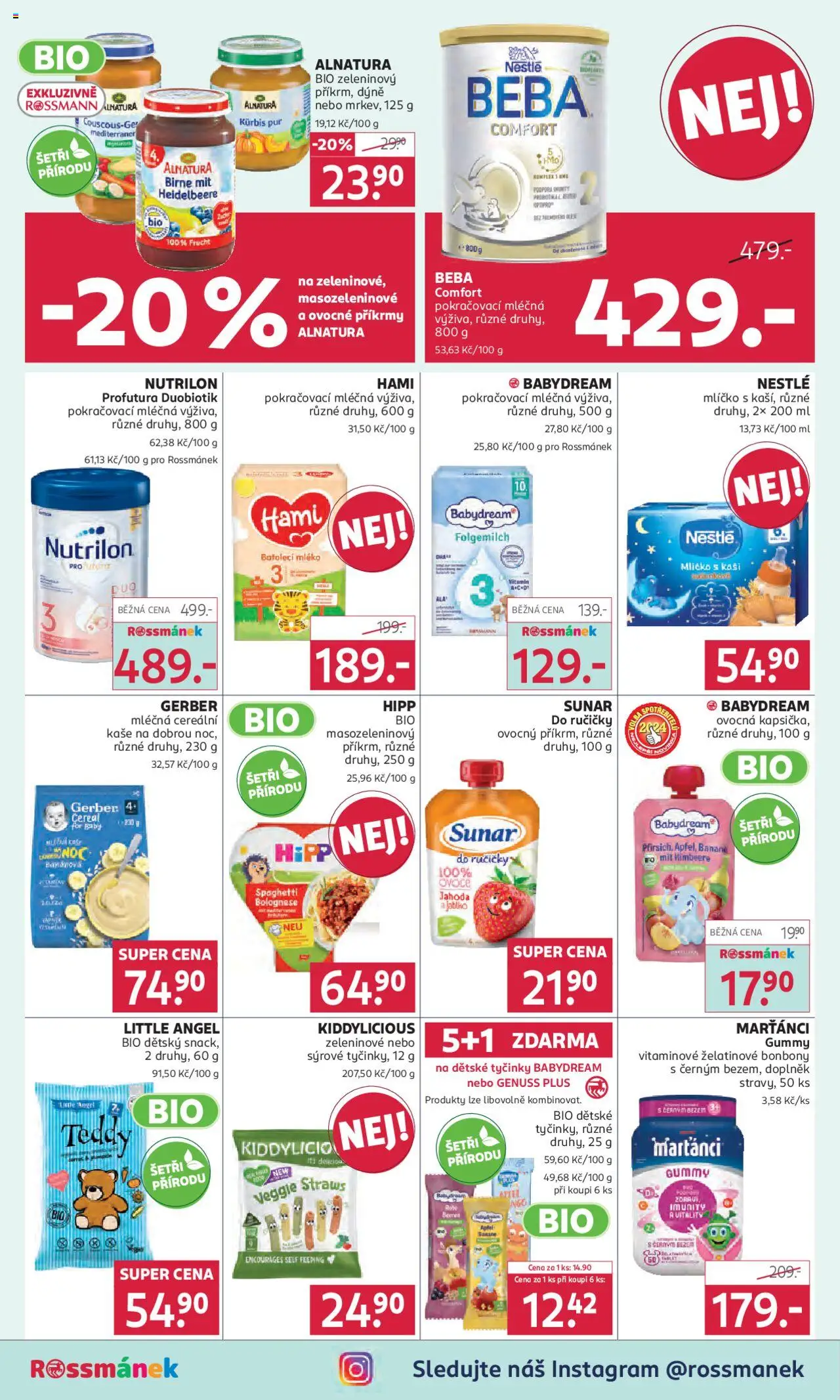 Rossmann leták od 21.05.2025 | Strana: 14 | Produkty: Mléko, Babydream, Dýně, Kaše