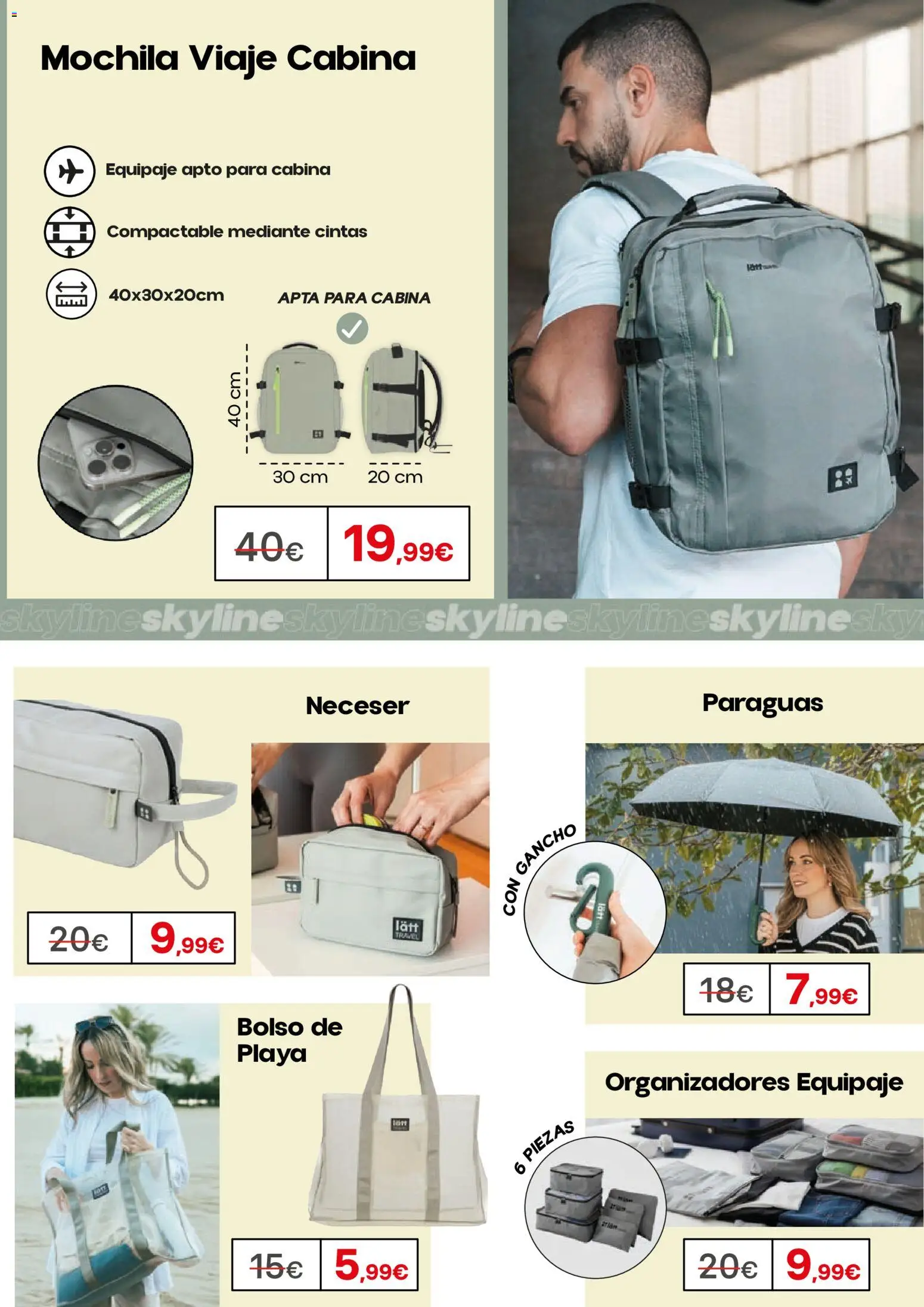 Eroski - Skyline Collection │ válido desde el 12.02.2026 | Página: 3 | Productos: Bolso, Mochila, Neceser