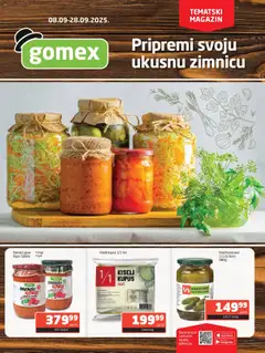 Gomex tema meseca - pregled Gomex kataloga - važi od 08.09.2025