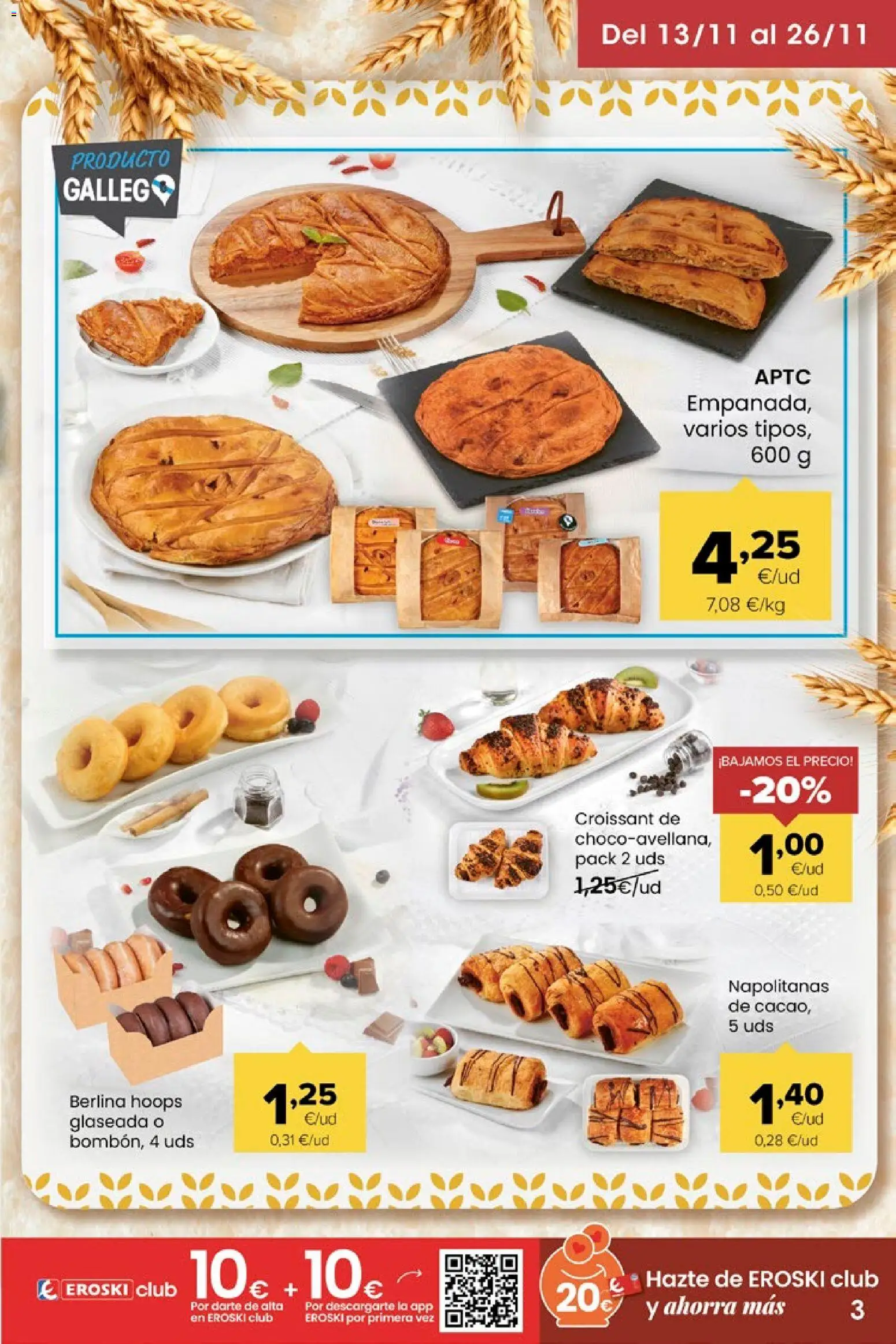 Eroski - Miramos por ti │ válido desde el 13.11.2025 | Página: 3 | Productos: Croissant