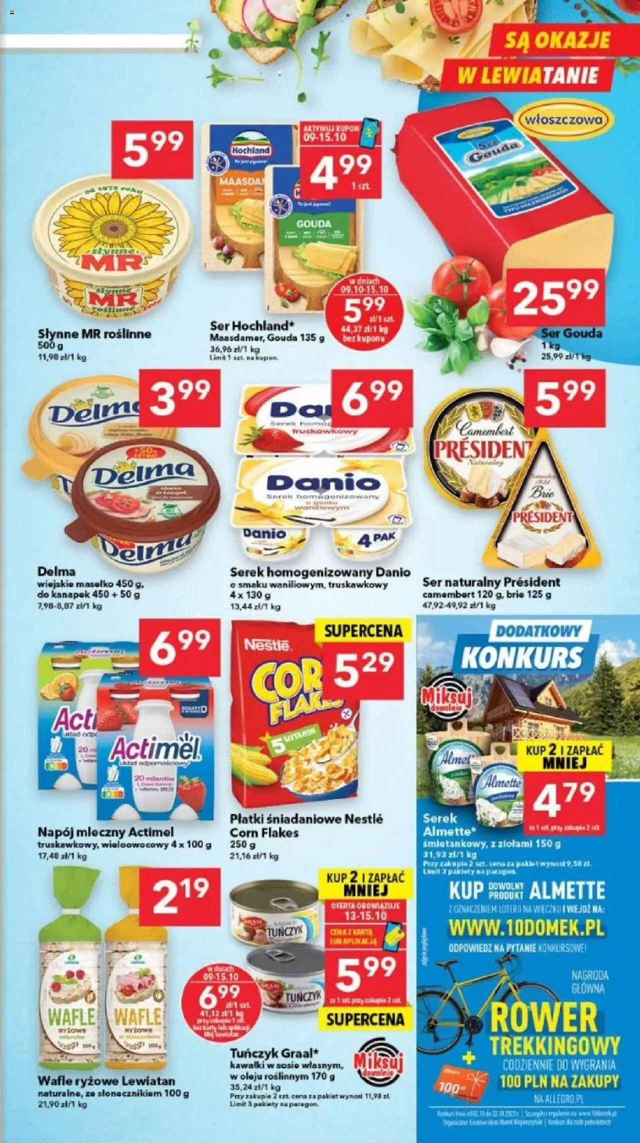 Lewiatan gazetka - Szczecin od 09.10.2025 | Strona: 3 | Produkty: Karta, Wafle, Serek, Corn Flakes
