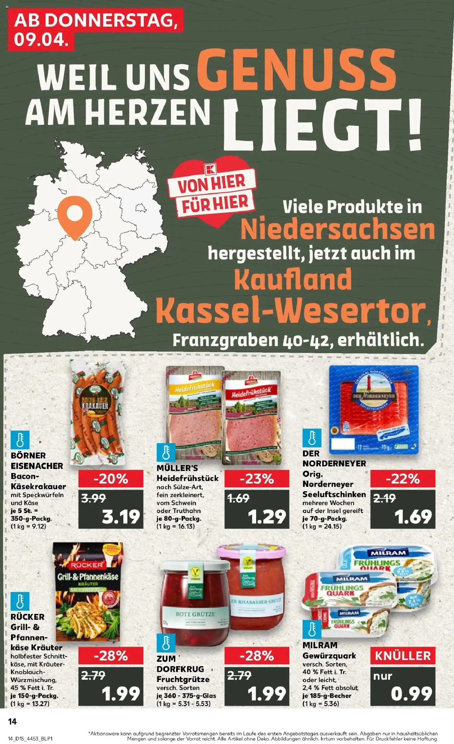 Kaufland Prospekt Kassel	 – gültig ab 07.04.2026 | Seite: 26 | Produkte: Grill, Quark, Milram, Knoblauch