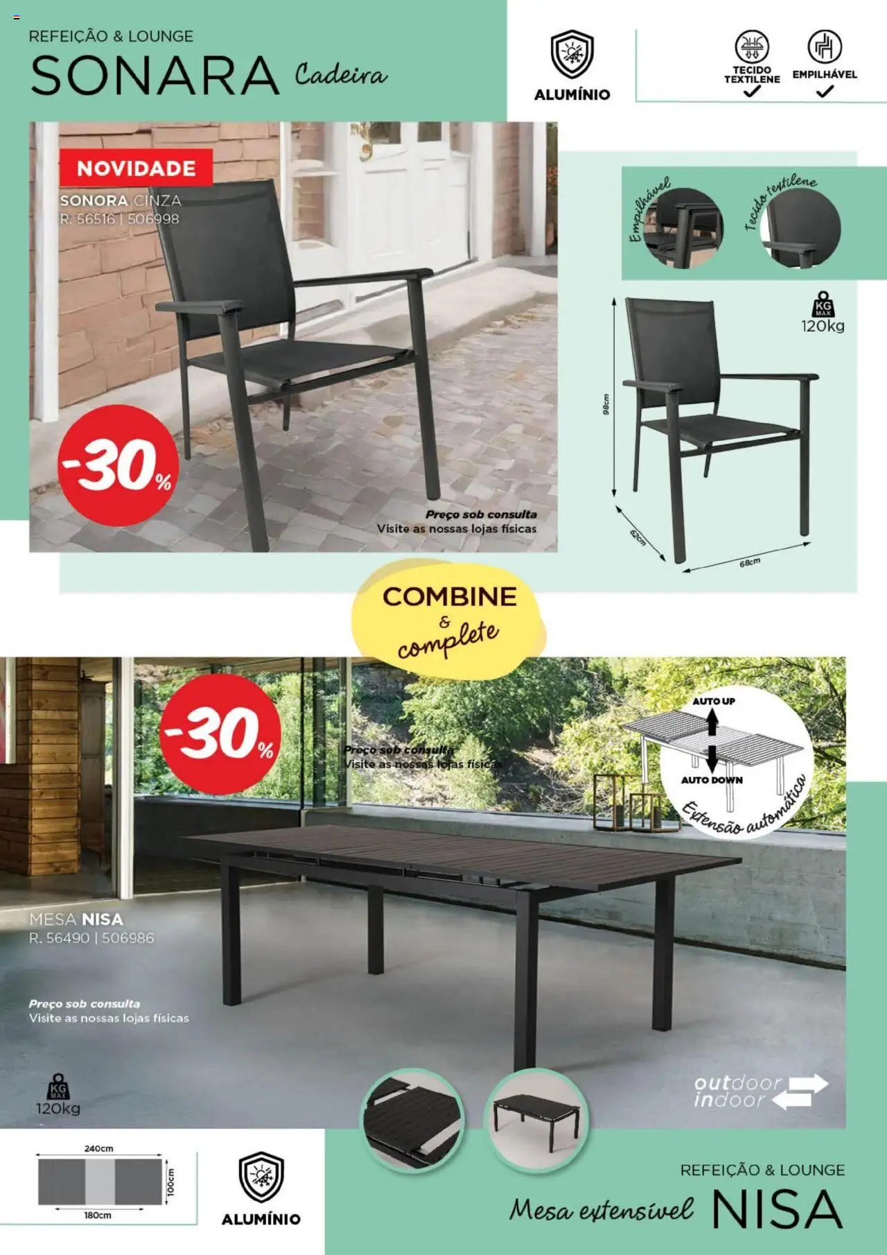 Espaço Casa - Catálogo  Ec Ar Livre  2025 │ válido de 04.03.2025 | Página: 43 | Produtos: Mesa, Cadeira